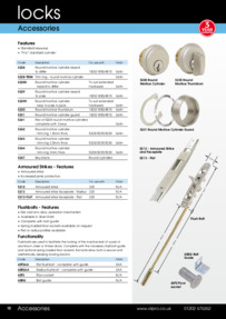 Alpro Lock Accessories Datasheet